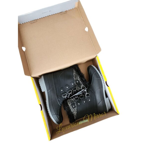 Khombu Kerigan Thermolite Cold Rated Waterproof Faux Fur Trim Lace Up Boots Sz 6 - Picture 10 of 12